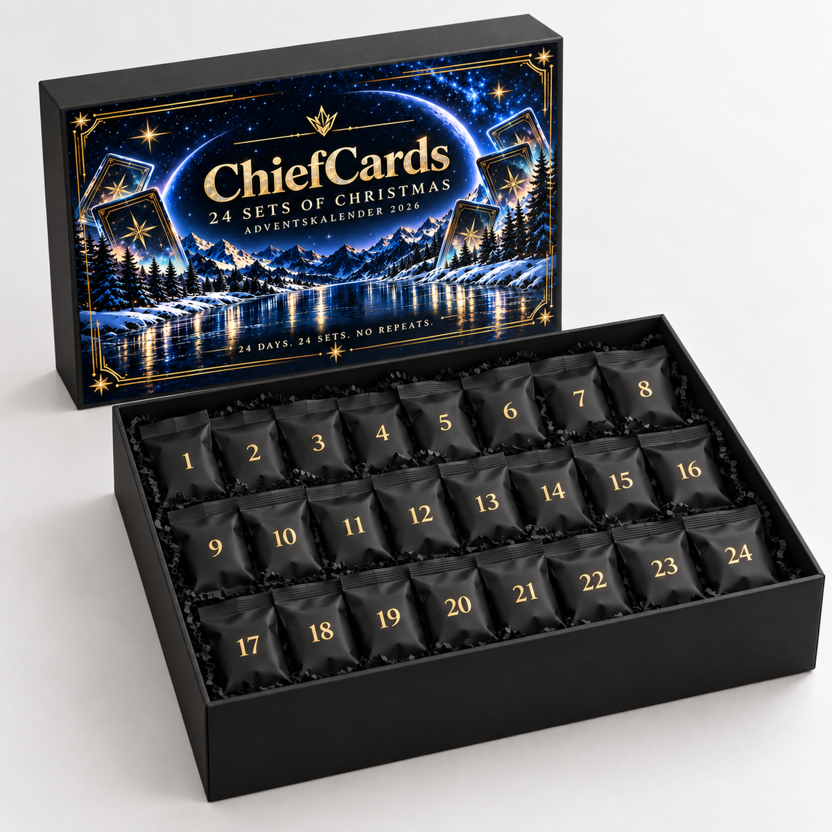 ChiefCards 24 Sets of Christmas 2026 | Pokémon TCG Adventskalender
