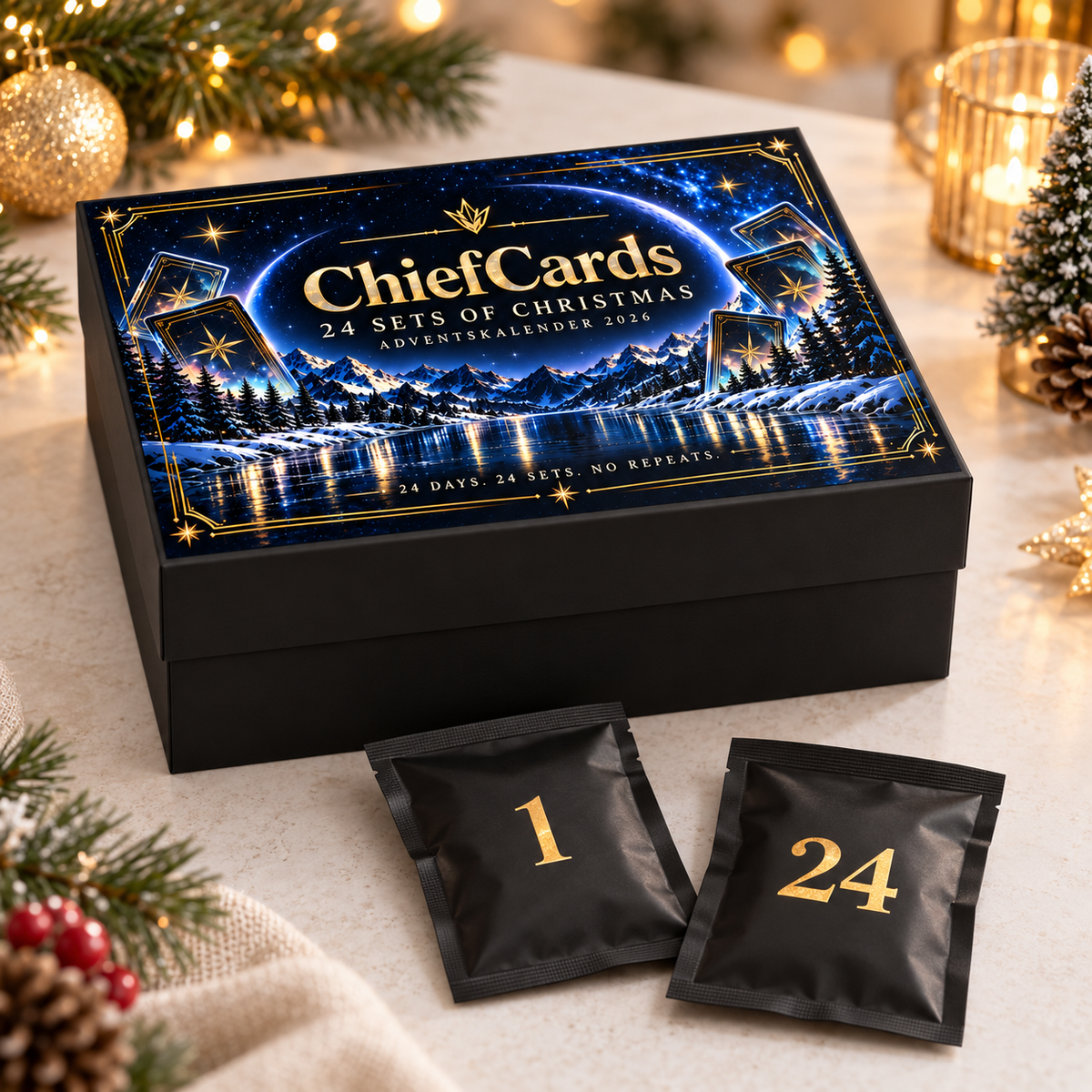 ChiefCards 24 Sets of Christmas 2026 | Pokémon TCG Adventskalender